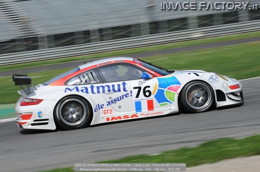 2008-04-26 Monza 0520 Le Mans Series - Larac-Lietz - Porsche 997 GT3 RSR